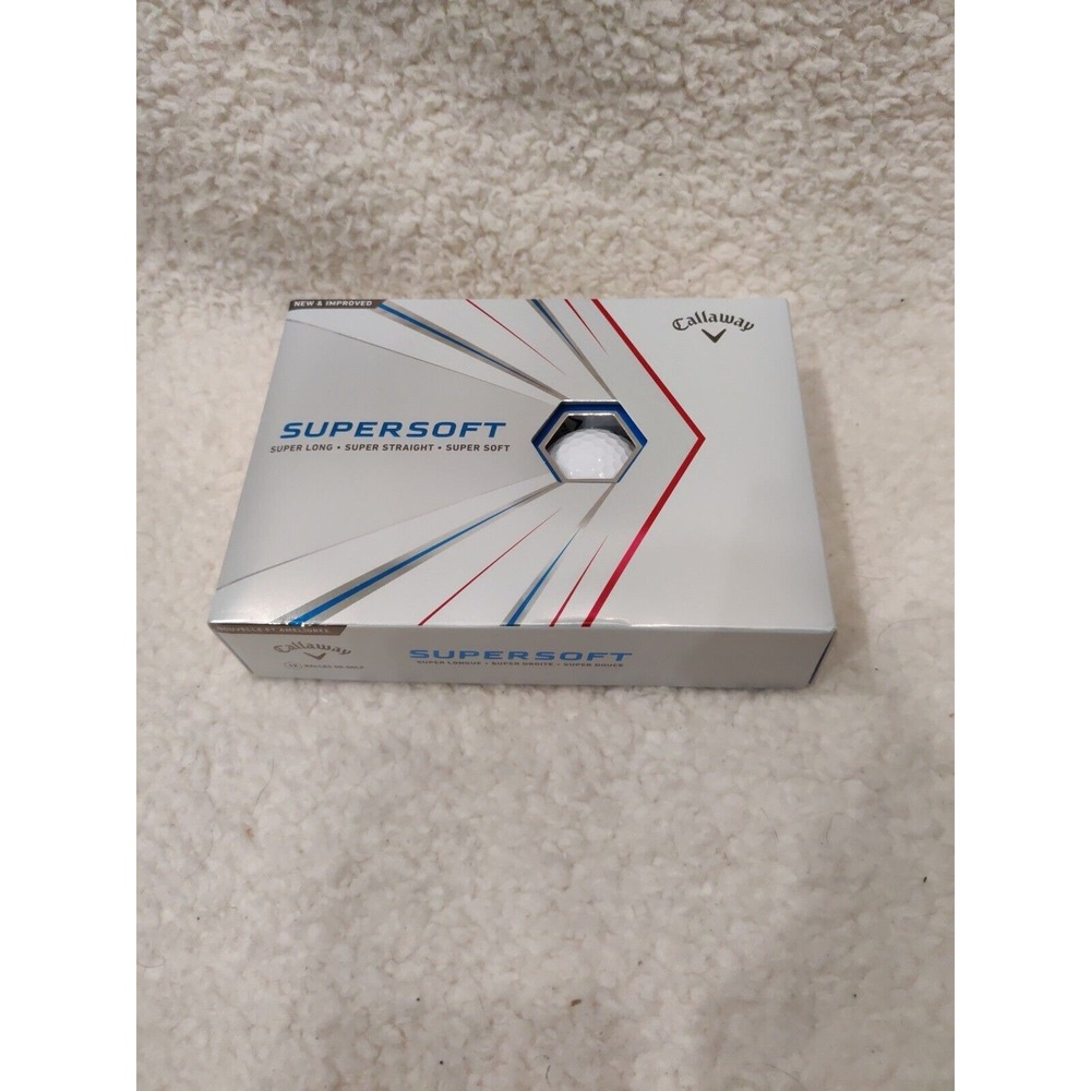 Callaway Supersoft 2021 Golf Balls - White, Pack of 12 Brand New (1 Dozen)